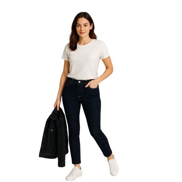 NEW Rag & Bone Cate Jeans Skinny Dark Blue RN# 108879 Mid Rise Size 29 - Picture 11 of 12